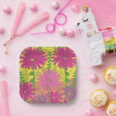 Spring Sunshine Floral Papieren Bordje (Feest)