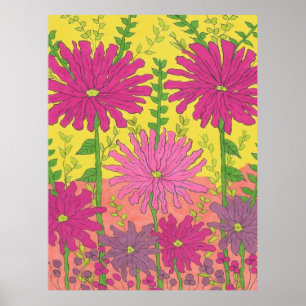 Spring Sunshine Floral Poster