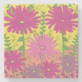 Spring Sunshine Floral Stenen Onderzetter