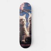 Spring Sweet Cherry Blossoms Kittens Persoonlijk Skateboard (Voorkant)