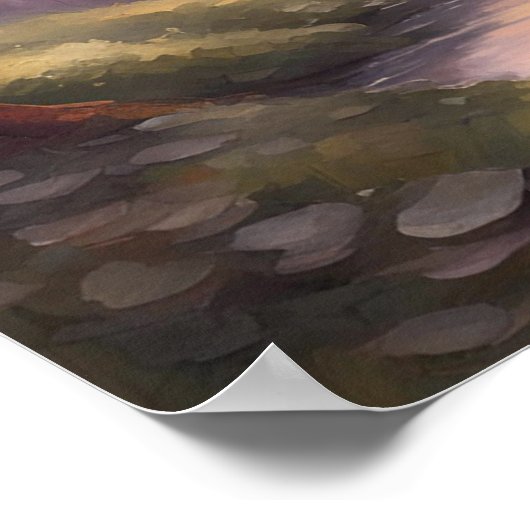 Spring Symphony Trendy Modern Painting Poster (Hoek)