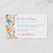 Spring Tea Garden Visitekaartje (Achterkant)