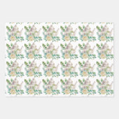 Spring Tea Party Gele theepotten en Rozen Inpakpapier Vel (Voorkant)