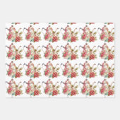 Spring Tea Party Rode theepotten en Rozen Inpakpapier Vel (Voorkant)