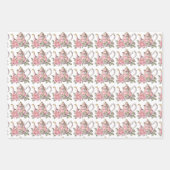 Spring Tea Party Roze theepotten en Rozen Inpakpapier Vel (Voorkant 3)