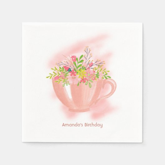 Spring Tea Party Servet (Voorkant)