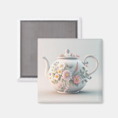 Spring Teapot Magneet (Voorkant / Achterkant)