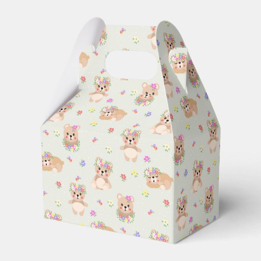 Spring teddy bear bedankdoosjes (Achterkant)