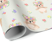 Spring teddy bear cadeaupapier (Rol Hoek)