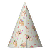 Spring teddy bear feesthoedjes (Achterkant)