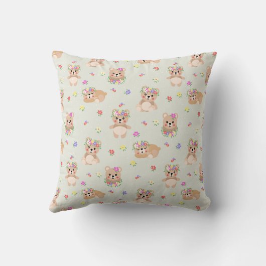 Spring teddy bear kussen (Achterkant)