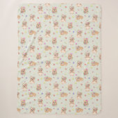 Spring teddy bear sherpa deken (Voorkant)