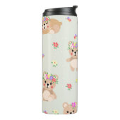 Spring teddy bear thermosbeker (Gedraaid links)