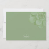 Spring Terrarium Succulenten Vrijgezellenfeest Kaart (Achterkant)