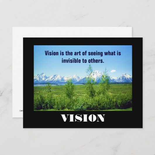 Spring Tetons VISION-briefkaart Briefkaart (Voorkant / Achterkant)
