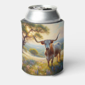Spring Texas longhorn koe Blikjeskoeler (Blikje Achterkant)