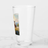 Spring Texas longhorn koe Glas (Links)