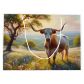 Spring Texas longhorn koe Groot Cadeauzakje (Achterkant)