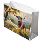 Spring Texas longhorn koe Groot Cadeauzakje (Achterkant Gekanteld)