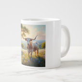 Spring Texas longhorn koe Grote Koffiekop (Voorkant rechts)