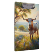 Spring Texas longhorn koe Klembord (Rechts)