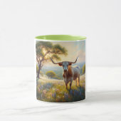 Spring Texas longhorn koe Mok (Midden)