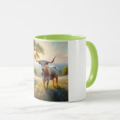 Spring Texas longhorn koe Mok (Voorkant rechts)