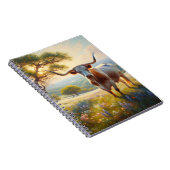 Spring Texas longhorn koe Notitieboek (Rechterzijde)