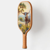 Spring Texas longhorn koe Pickleball Paddle (Links)