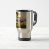 Spring Texas longhorn koe Reisbeker (Voorkant rechts)