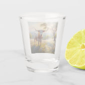 Spring Texas longhorn koe Shot Glas (Achterkant)