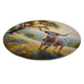 Spring Texas longhorn koe Snijplank (Hoek)