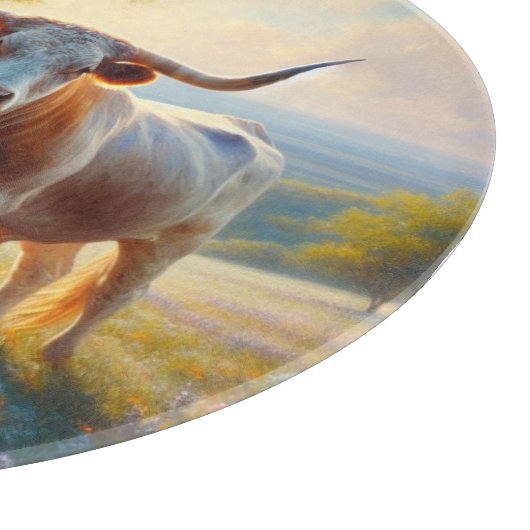 Spring Texas longhorn koe Snijplank (Hoek)