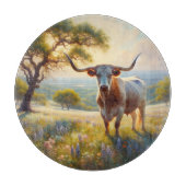Spring Texas longhorn koe Snijplank (Voorkant)