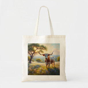 Spring Texas longhorn koe Tote Bag