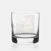 Spring Texas longhorn koe Whisky Glas (Voorkant)