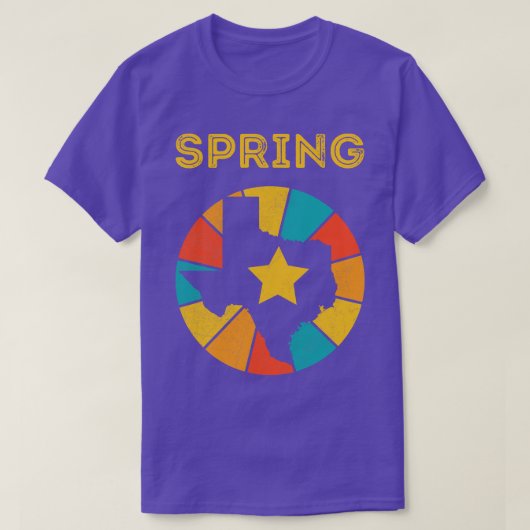 Spring Texas  Verdrietig Souvenir 1 T-shirt (Design voorkant)
