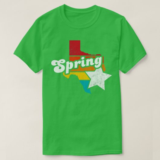 Spring Texas  Verdrietig Souvenir 2 T-shirt (Design voorkant)