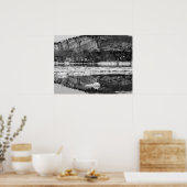 Spring Thaw Black en White Poster (Keuken)