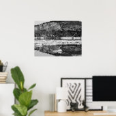 Spring Thaw Black en White Poster (Thuiskantoor)