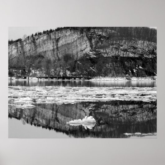 Spring Thaw Black en White Poster (Voorkant)
