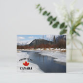 Spring Thaw in Banff Briefkaart (Staand voorkant)