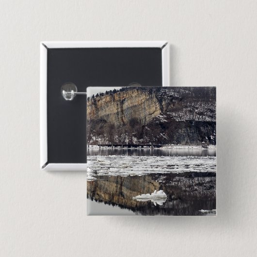 Spring Thaw Vierkante Button 5,1 Cm (Voorkant /achterkant)