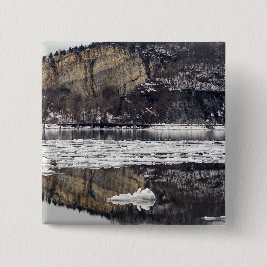 Spring Thaw Vierkante Button 5,1 Cm (Voorkant)