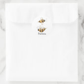 Spring Time · Bees Ronde Sticker (Tas)