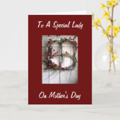 SPRING TIME COUNTRY KRANS-MOEDERDAG VOOR IEDEREEN KAART (Gele Bloem)