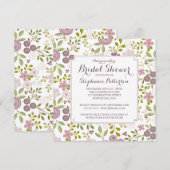 Spring Time Floral Bridal Shower Kaart (Voorkant / Achterkant)