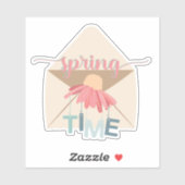 Spring Time Floral Envelope Sticker (Vel)