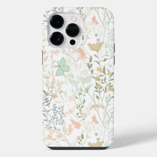 Spring Time Floral Pattern 01 - iPhone Hoesje (Achterkant)