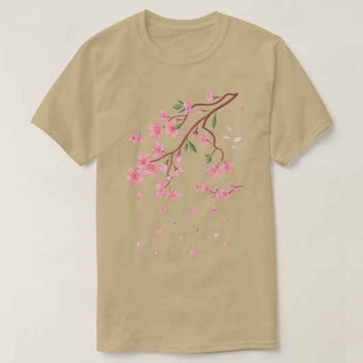 Spring Time Flowers Sakura Cherry Blossom T-shirt (Design voorkant)